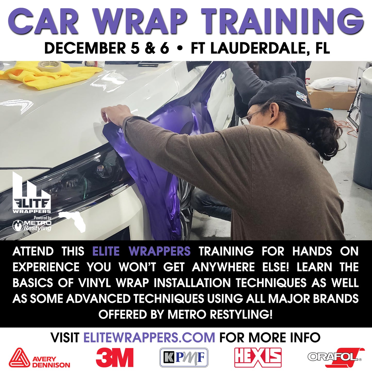 Car Wrap Training Class - FL - December 5th & 6th, 2024