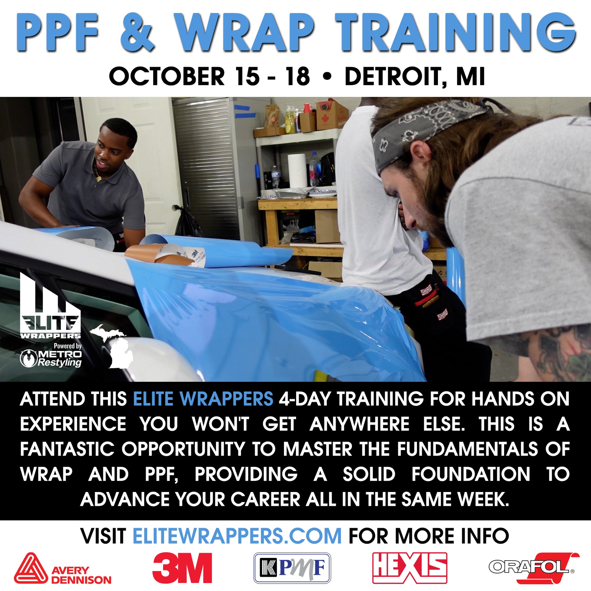 Standard Wrap & Paint Protection Film Training Class Michigan