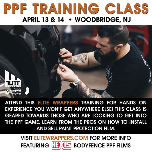 Paint Protection Film Training Class - NJ - August 26th & 27th, 2023